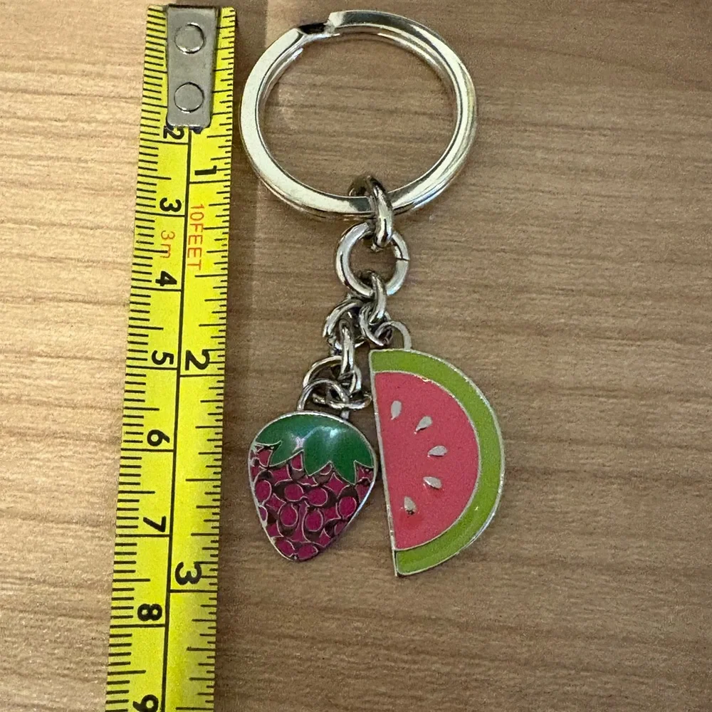 Coach Fruit Charm Keychain with Green Coach Pen